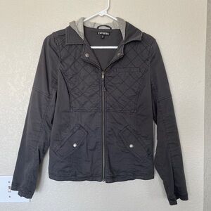Express Women's Hooded Jacket (Charcoal)